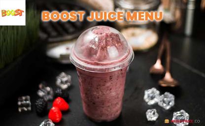 Boost Juice Menu Price Australia