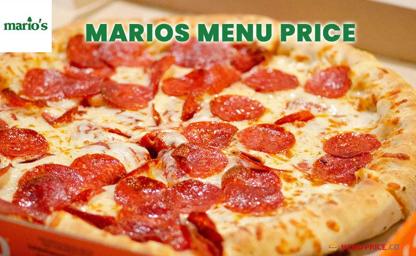Marios Menu Price Philippines