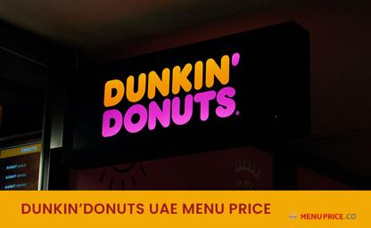 Dunkin Donuts Menu Price UAE