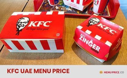 KFC Menu Price UAE