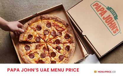 Papa John's Pizza Menu Price UAE